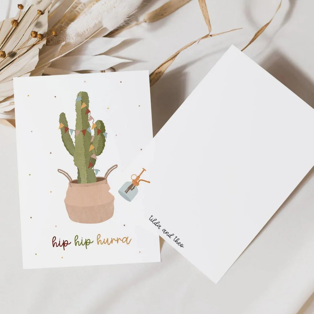 Postkarte „hip hip hurra“