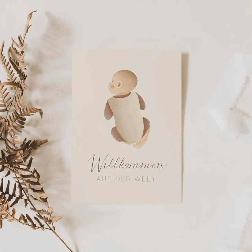 Postkarte - Willkommen auf der Welt