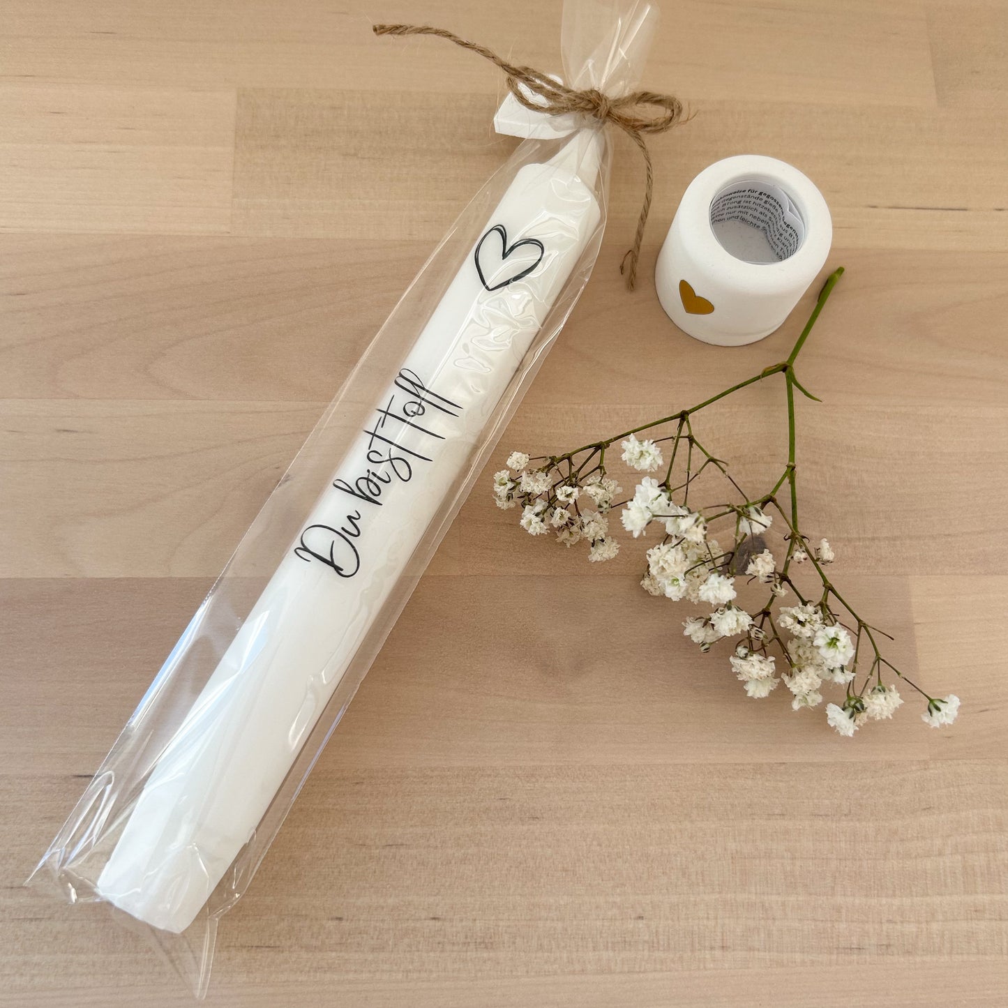 Kerze "du bist toll"