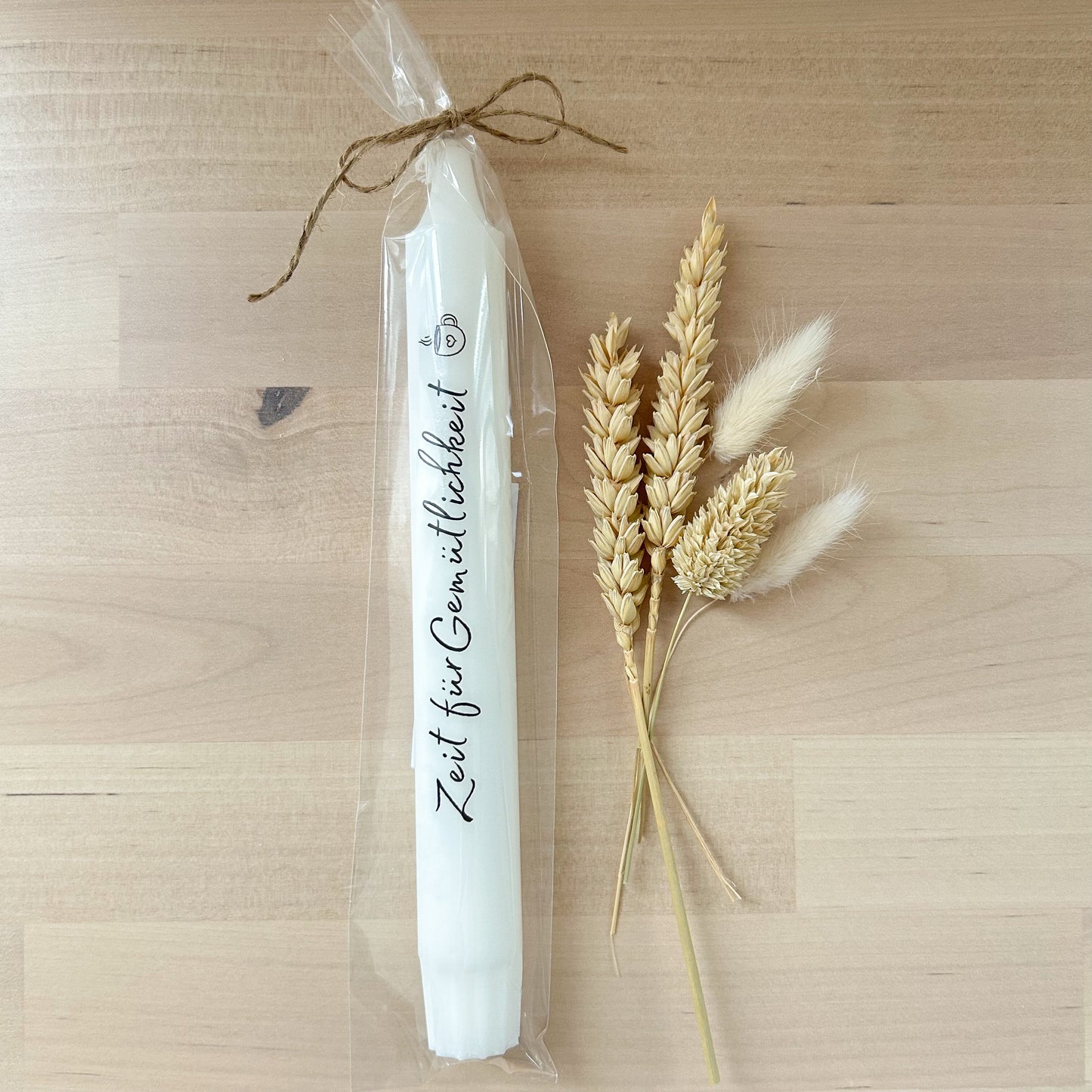 Kerze „Zeit für Gemütlichkeit“