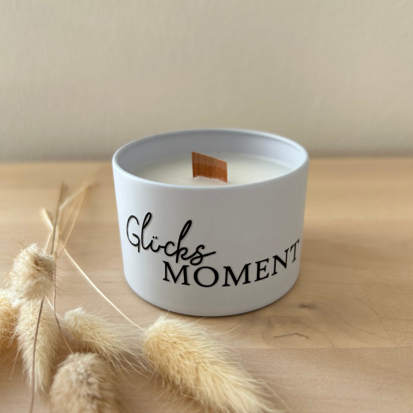 Kerze im Gefäß „Glücksmoment“