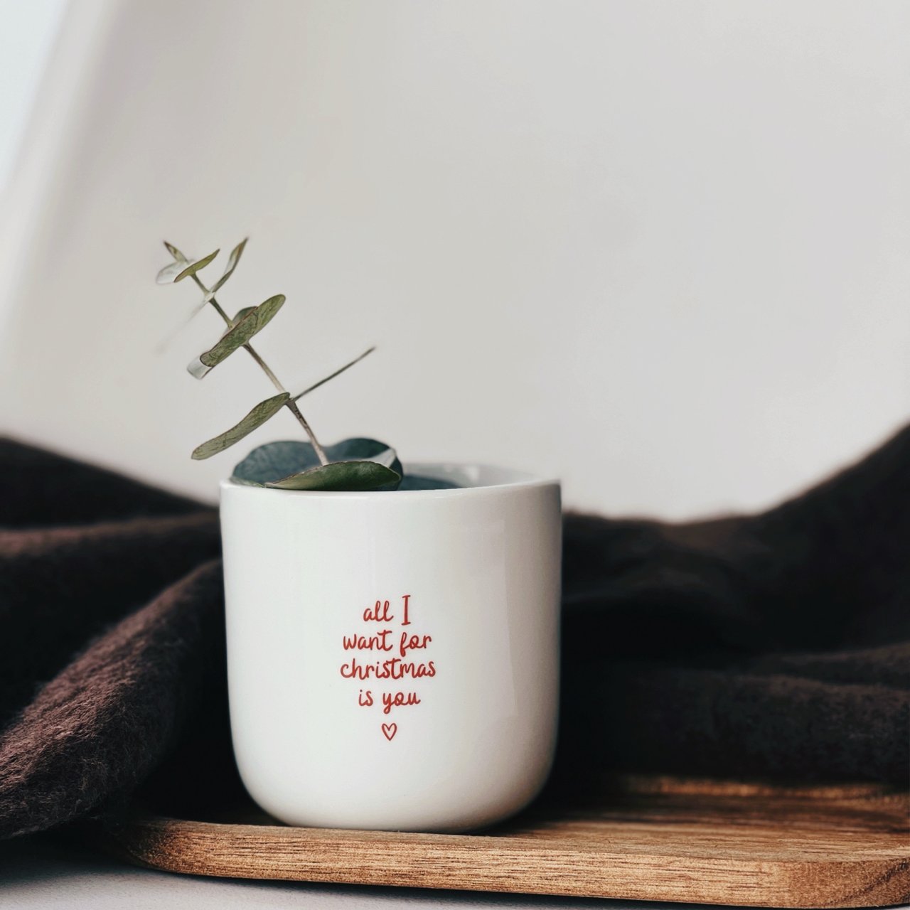 Becher „all I want for Christmas is you“