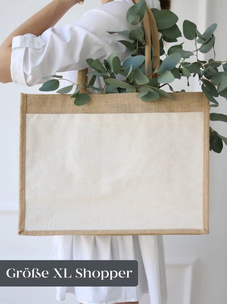 Jutetasche "Aloha" L