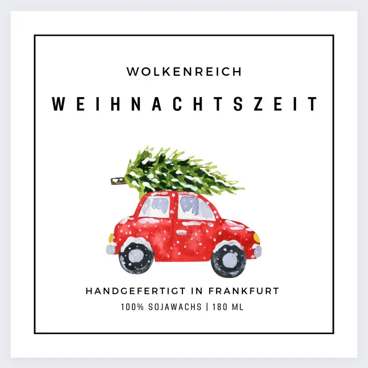 Duftkerze Weihnachtszeit/Sojawachs