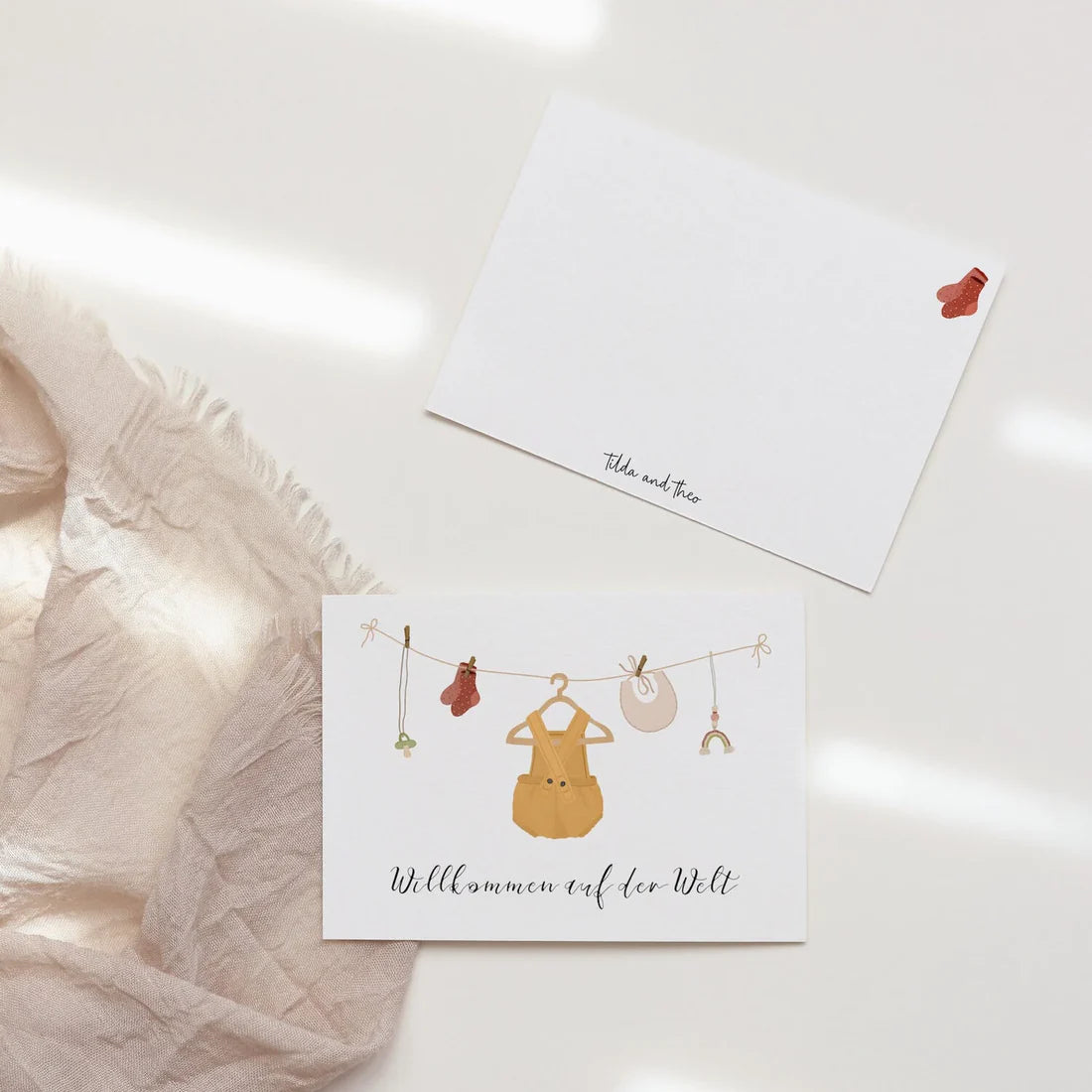 Postkarte "Willkommen auf der Welt"