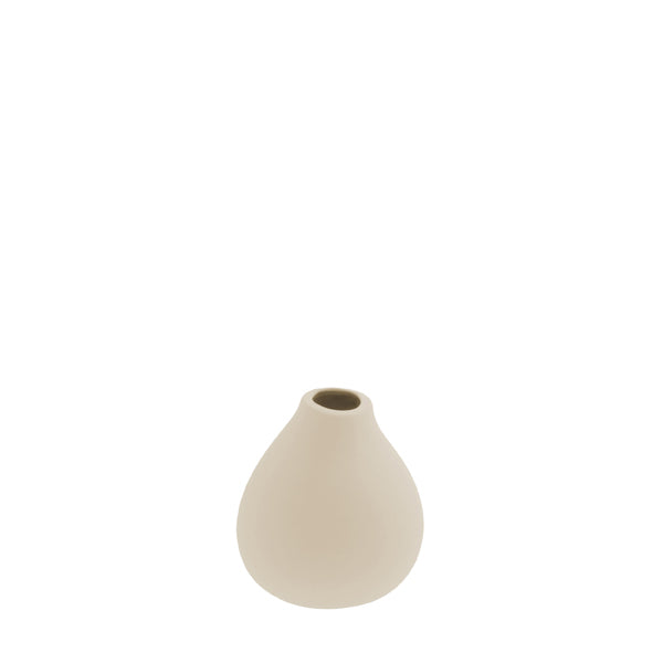 Kleine beige Keramikvase KÄLLA