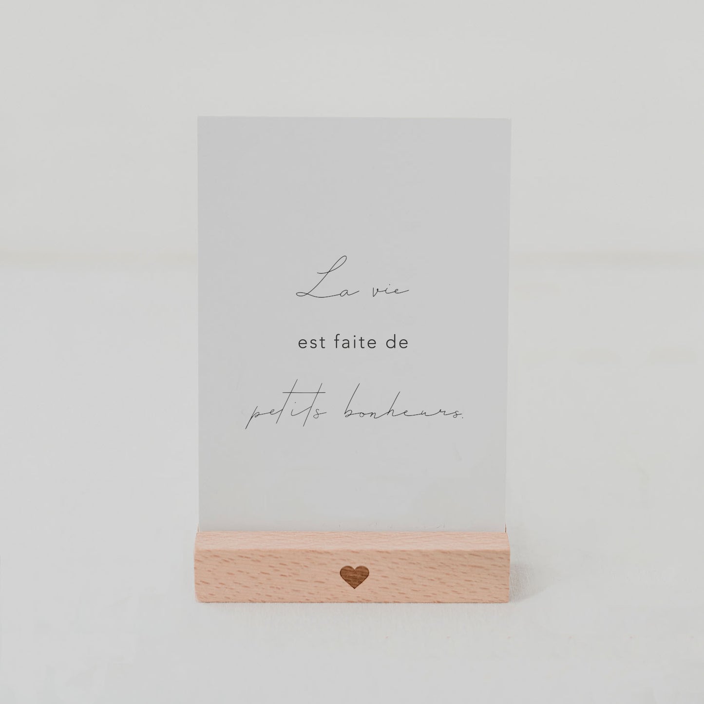 Spruchkarte "La vie"
