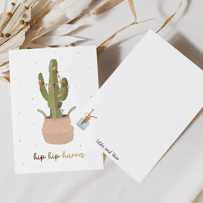 Postkarte „hip hip hurra“
