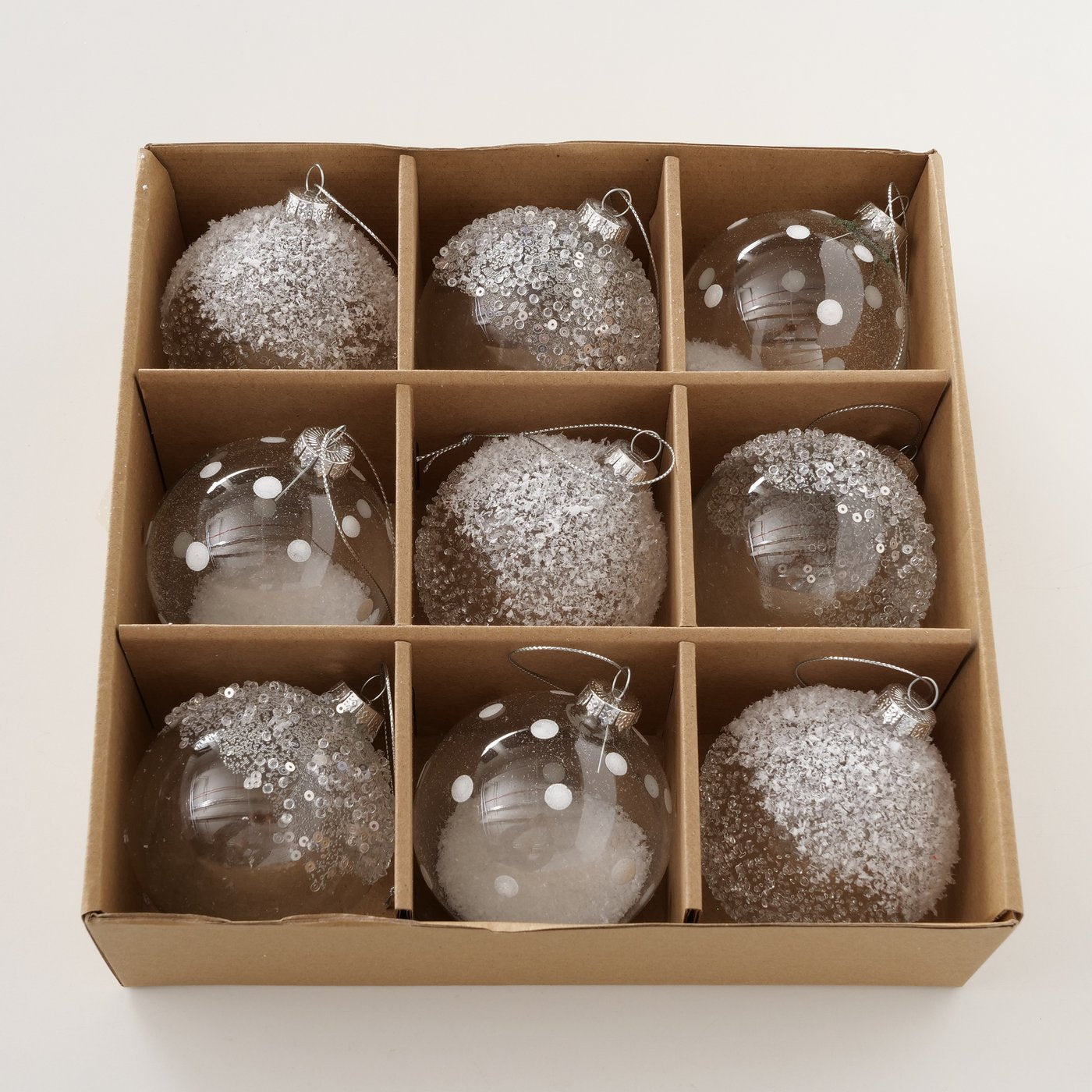 Weihnachtskugel Solana glitter