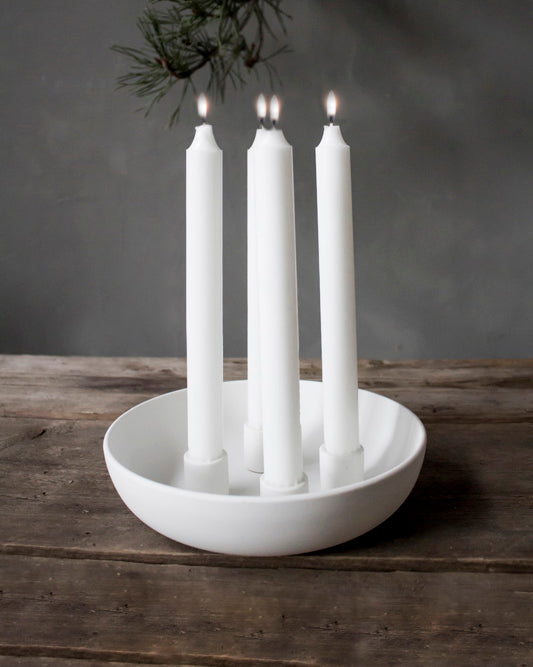 Granholmen weiße Kerzenschale