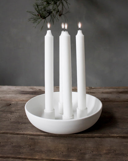 Granholmen weiße Kerzenschale