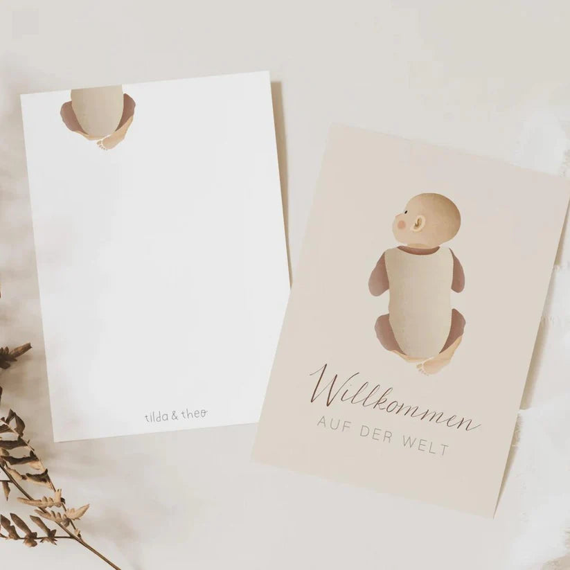 Postkarte - Willkommen auf der Welt
