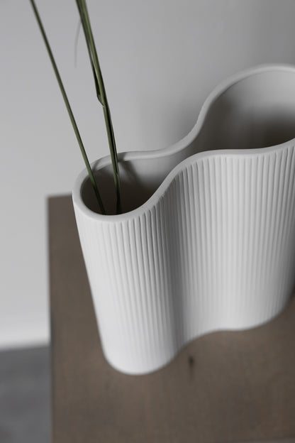 Doppelvase Bunn Weiß