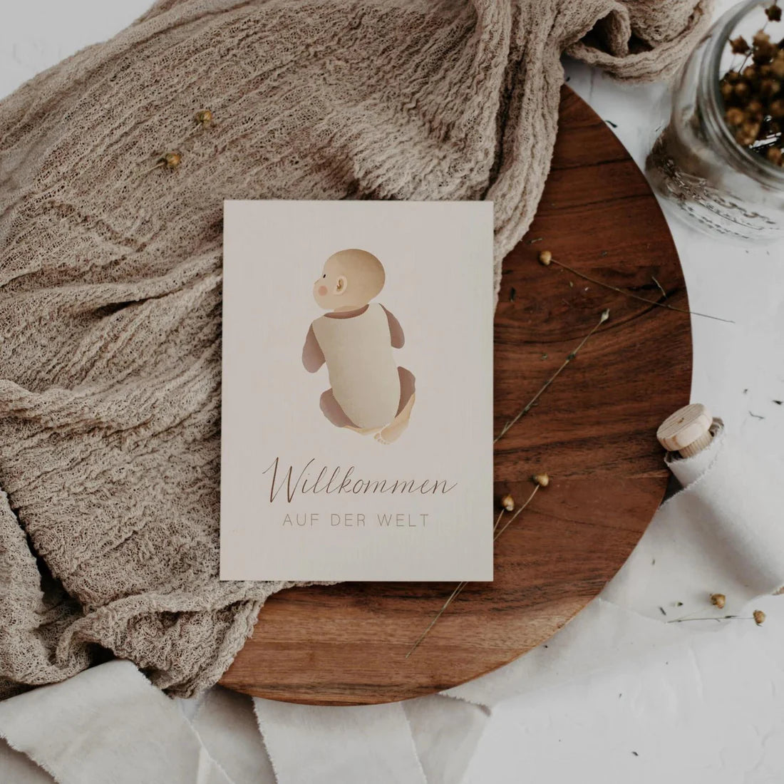 Postkarte - Willkommen auf der Welt
