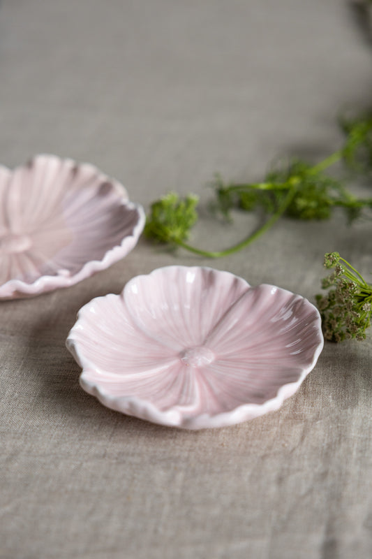 Blomster kleines hellrosa Tablett