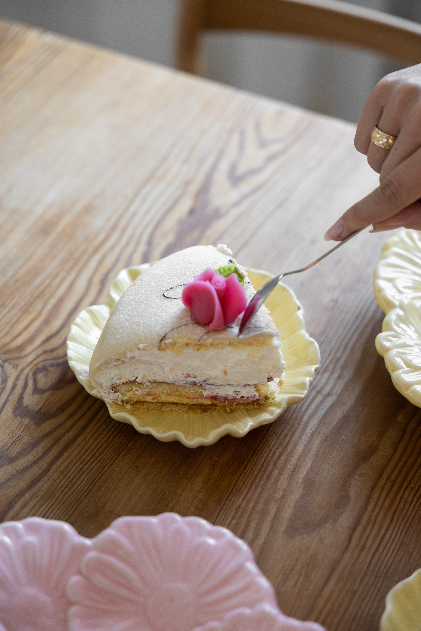 Blomster kleines hellgelbes Tablett