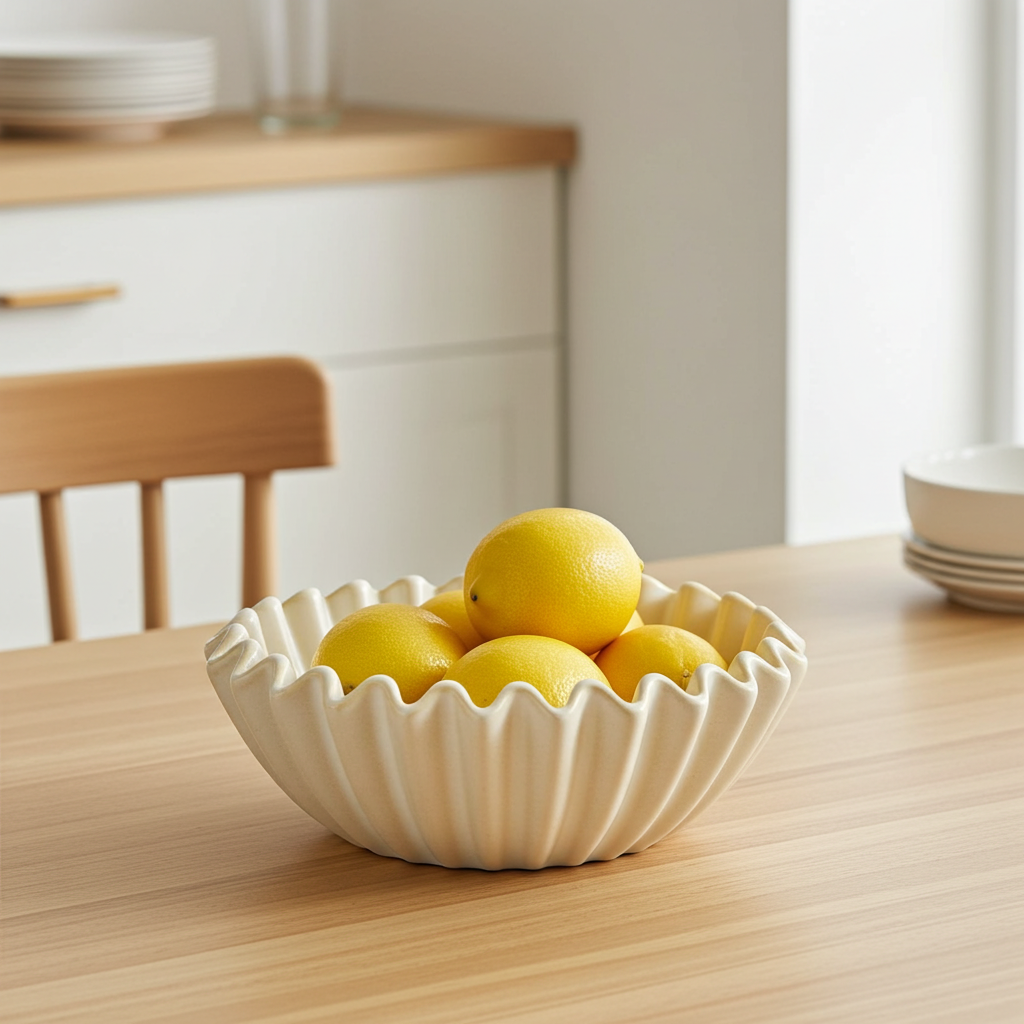 Wavy Bowl aus Keramik