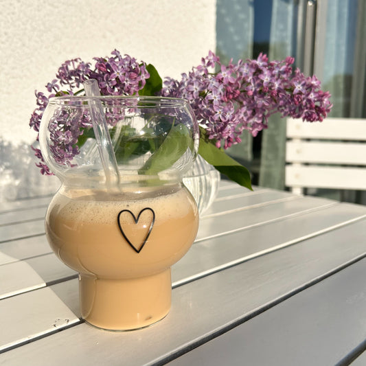 Double Bubble Glas Herz