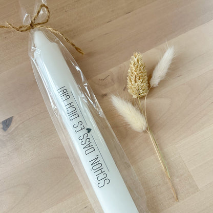 Geschenkkerze „Schön, dass es dich gibt“