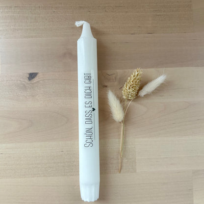 Geschenkkerze „Schön, dass es dich gibt“