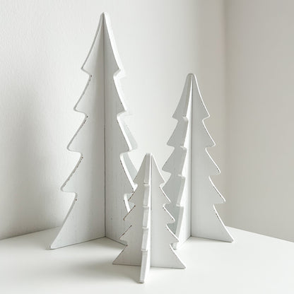 Dekoaufsteller Ceti Weiß 3tlg.