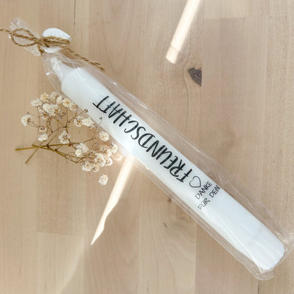 Kerze „Danke für deine Freundschaft“