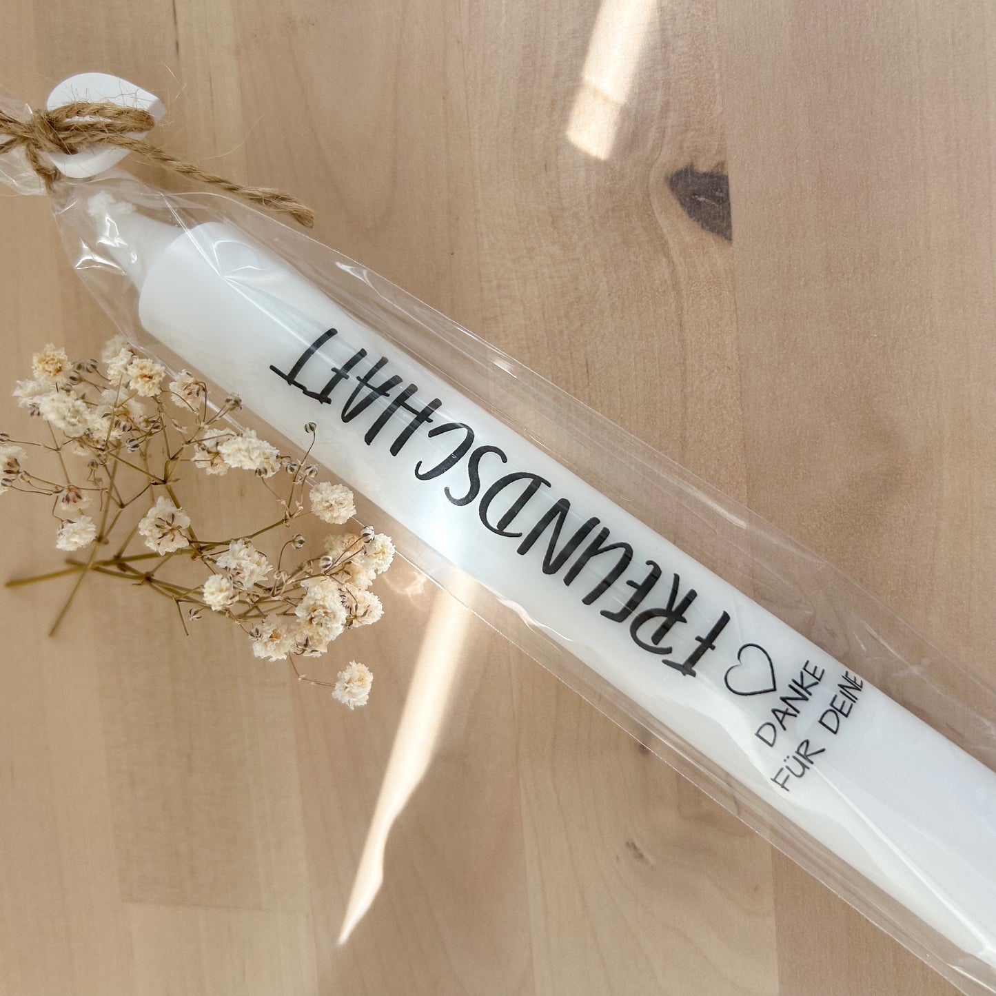 Kerze „Danke für deine Freundschaft“