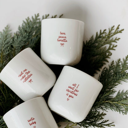 Becher „all I want for Christmas is you“