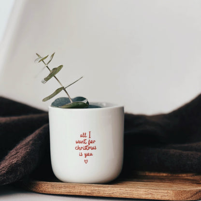 Becher „all I want for Christmas is you“