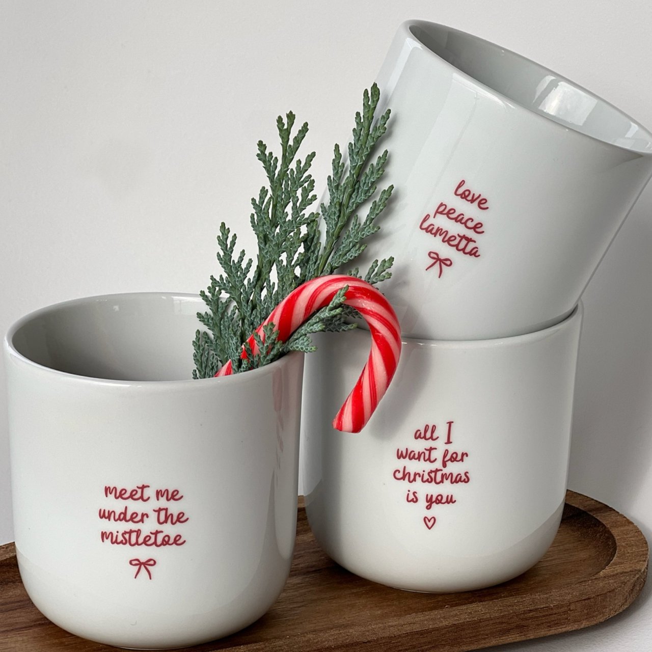 Becher „meet me under the mistletoe“