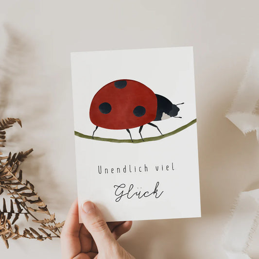 Postkarte "Unendlich viel Glück"