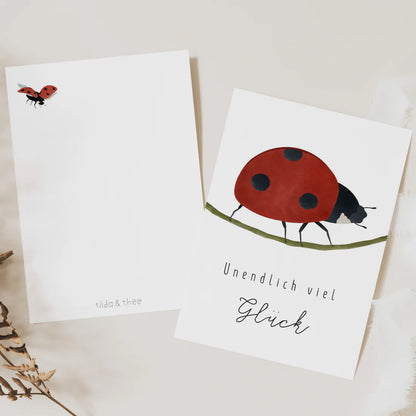 Postkarte "Unendlich viel Glück"