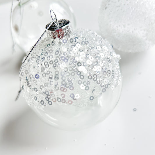 Weihnachtskugel Solana glitter