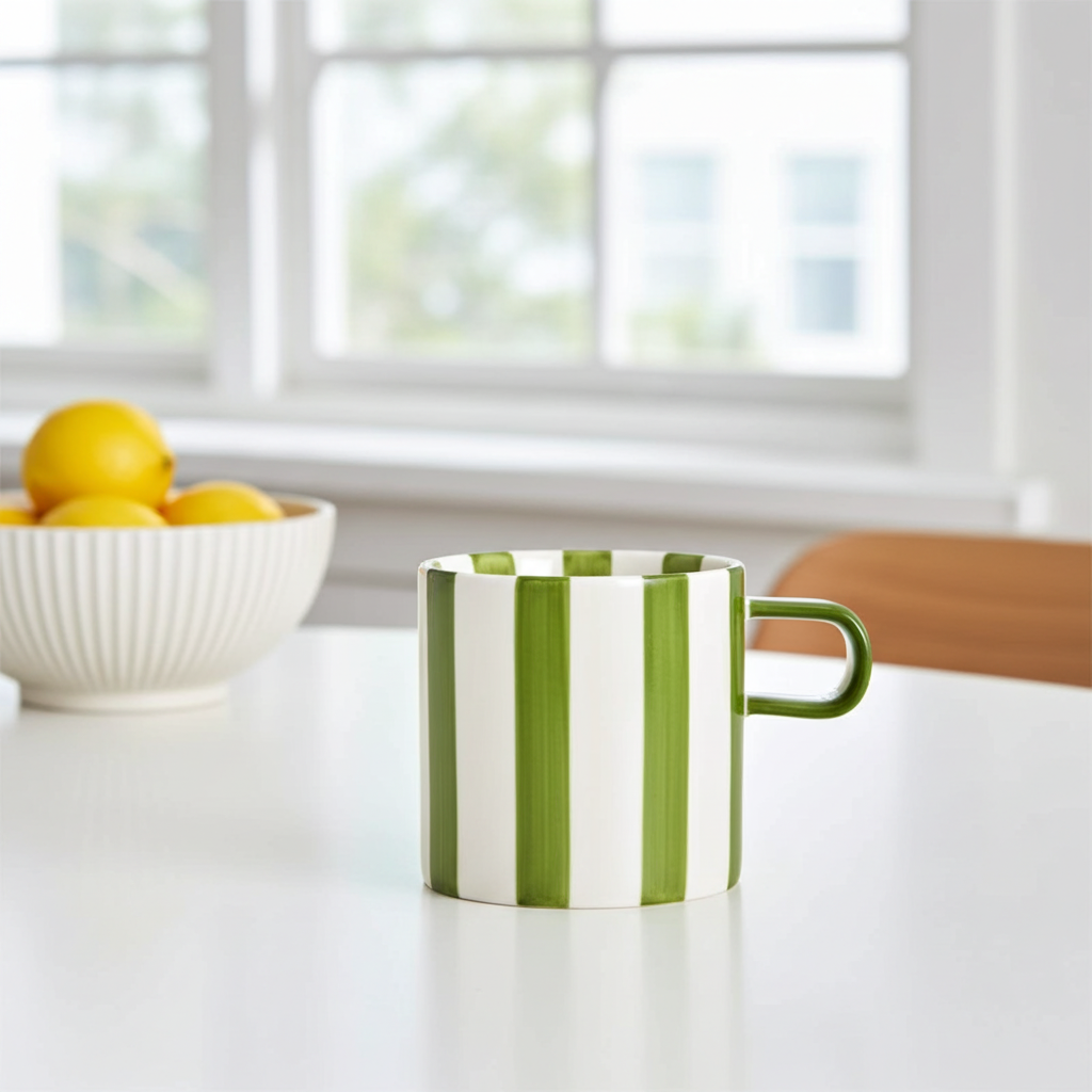 Becher im Streifentrend