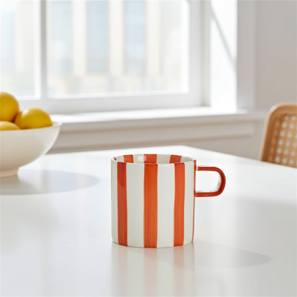 Becher im Streifentrend