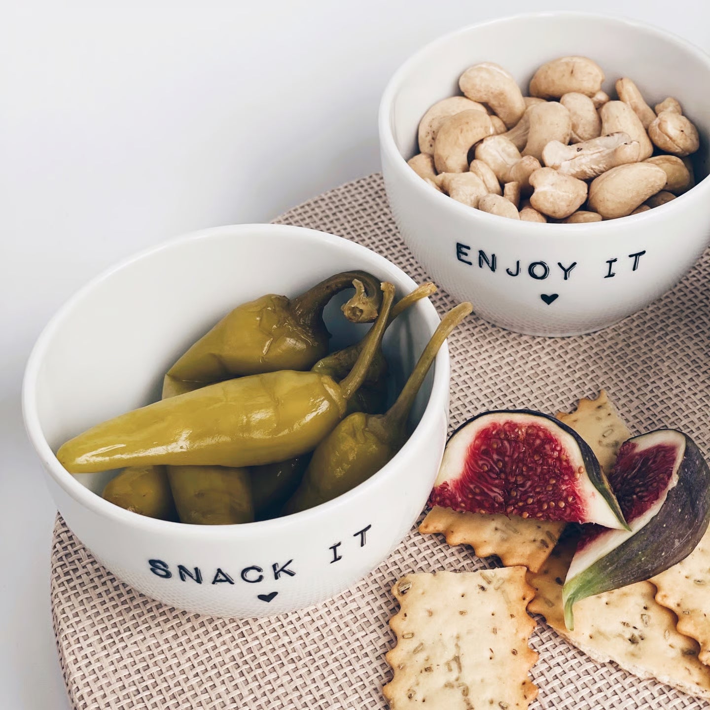 Dip Schale Porzellan "snack it"