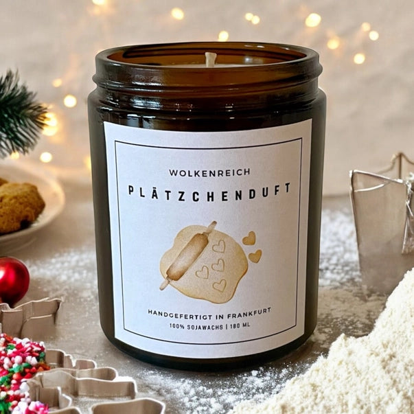 Duftkerze Plätzchenduft/Sojawachs