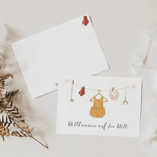 Postkarte "Willkommen auf der Welt"