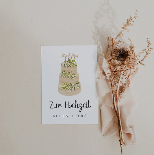 Postkarte "Hochzeit"