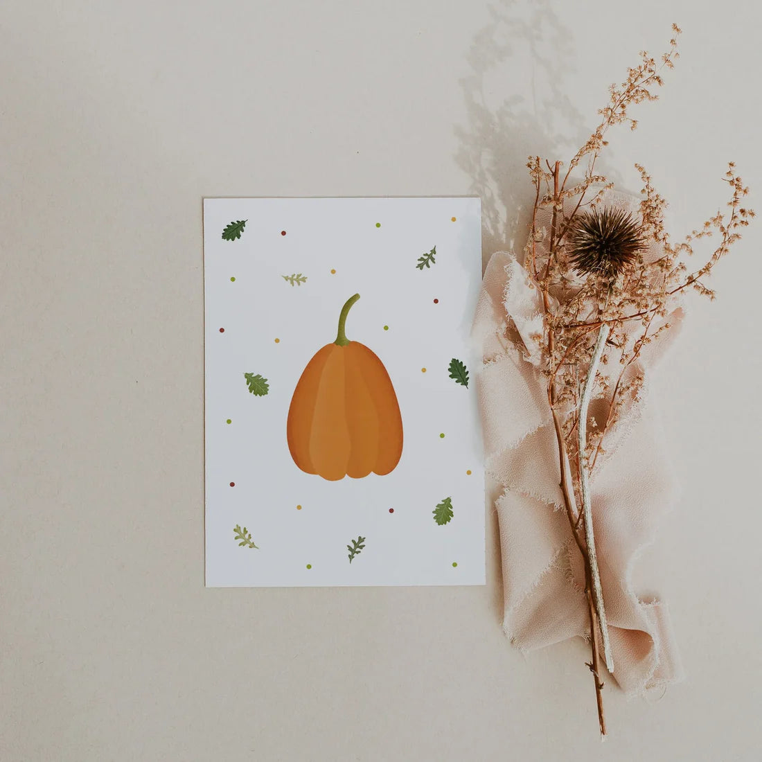 Postkarte "Kürbis"