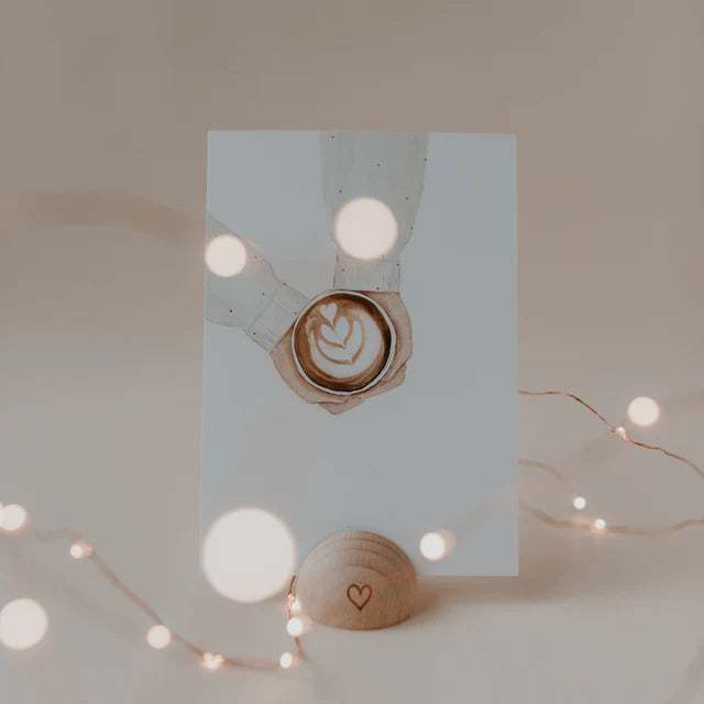 Aquarellkarte Coffee
