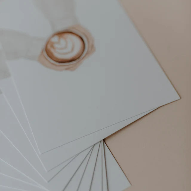 Aquarellkarte Coffee