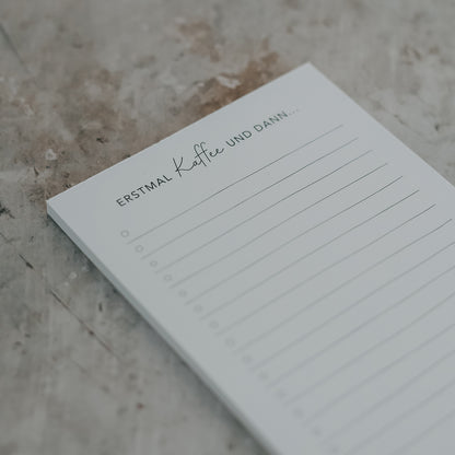 Block Erstmal Kaffee