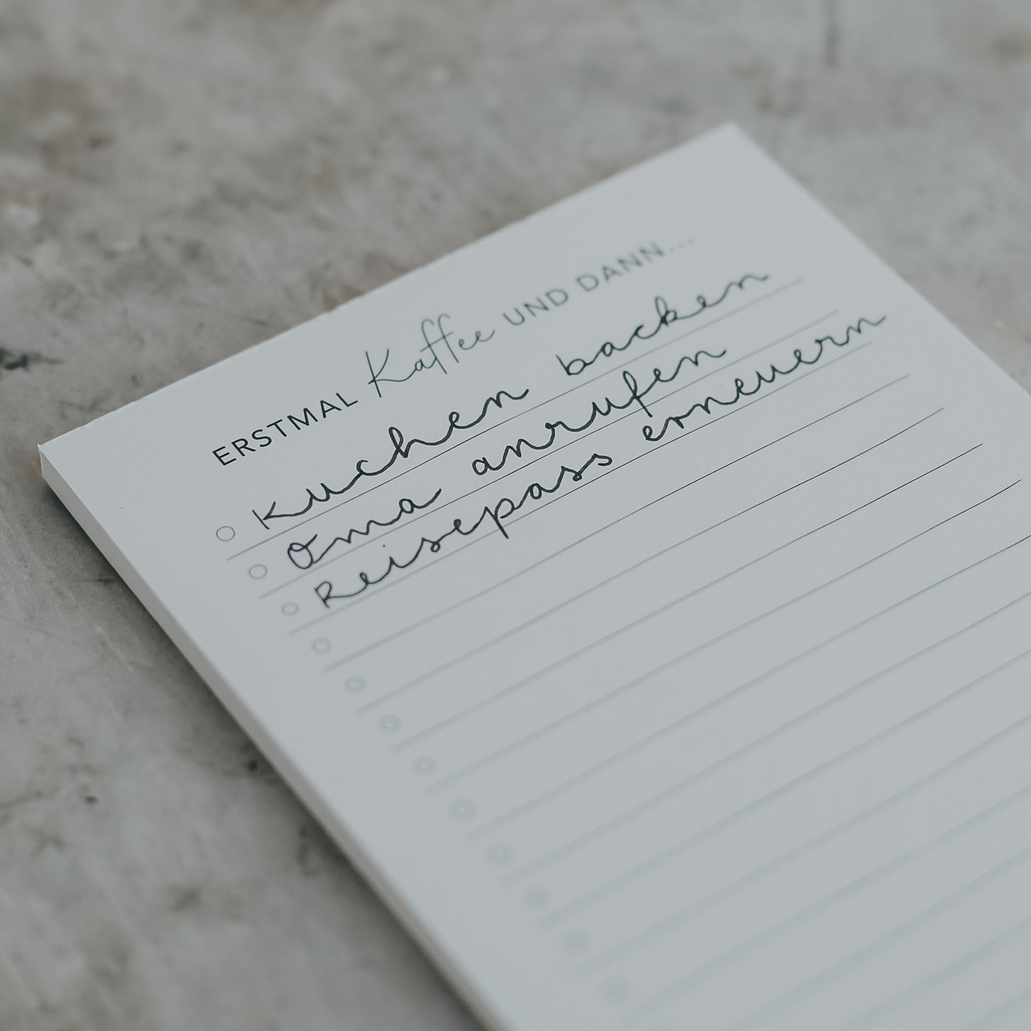 Block Erstmal Kaffee