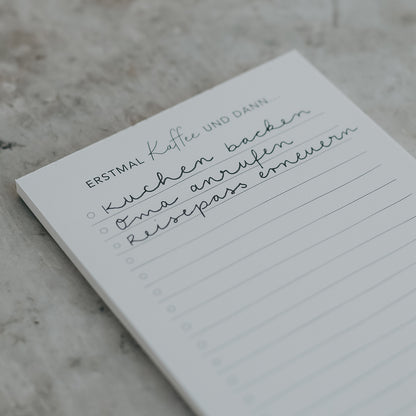 Block Erstmal Kaffee