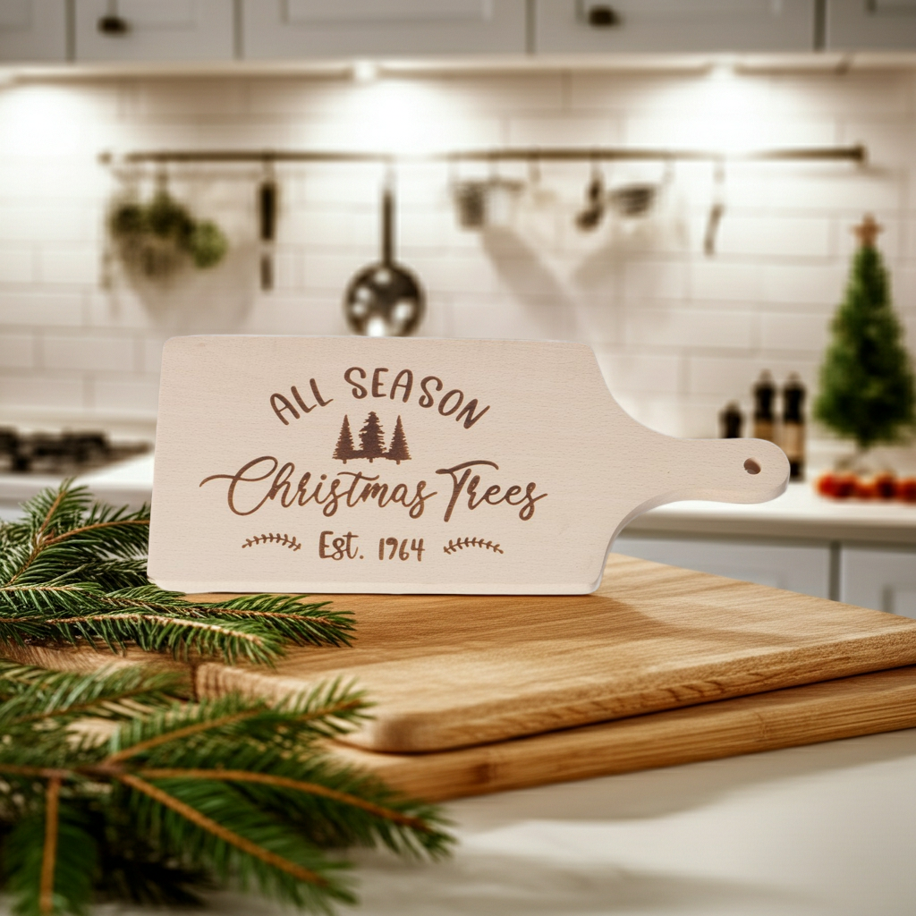 Holzbrett Farmer "all Season Christmas Trees"