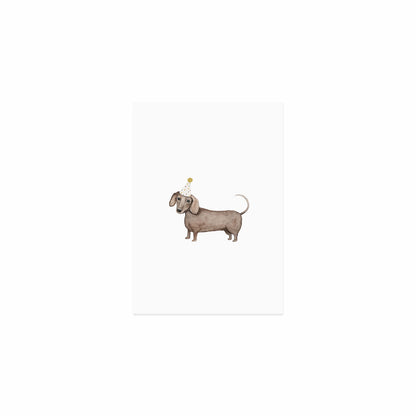 Aquarellkarte Dachshund