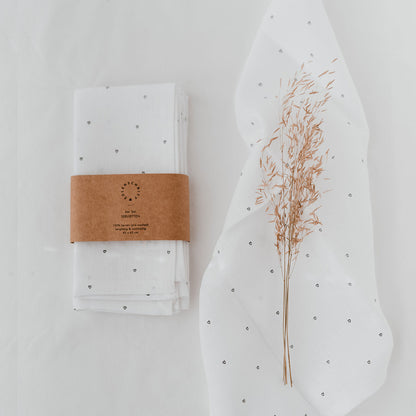 Servietten Herzen im 4er Set